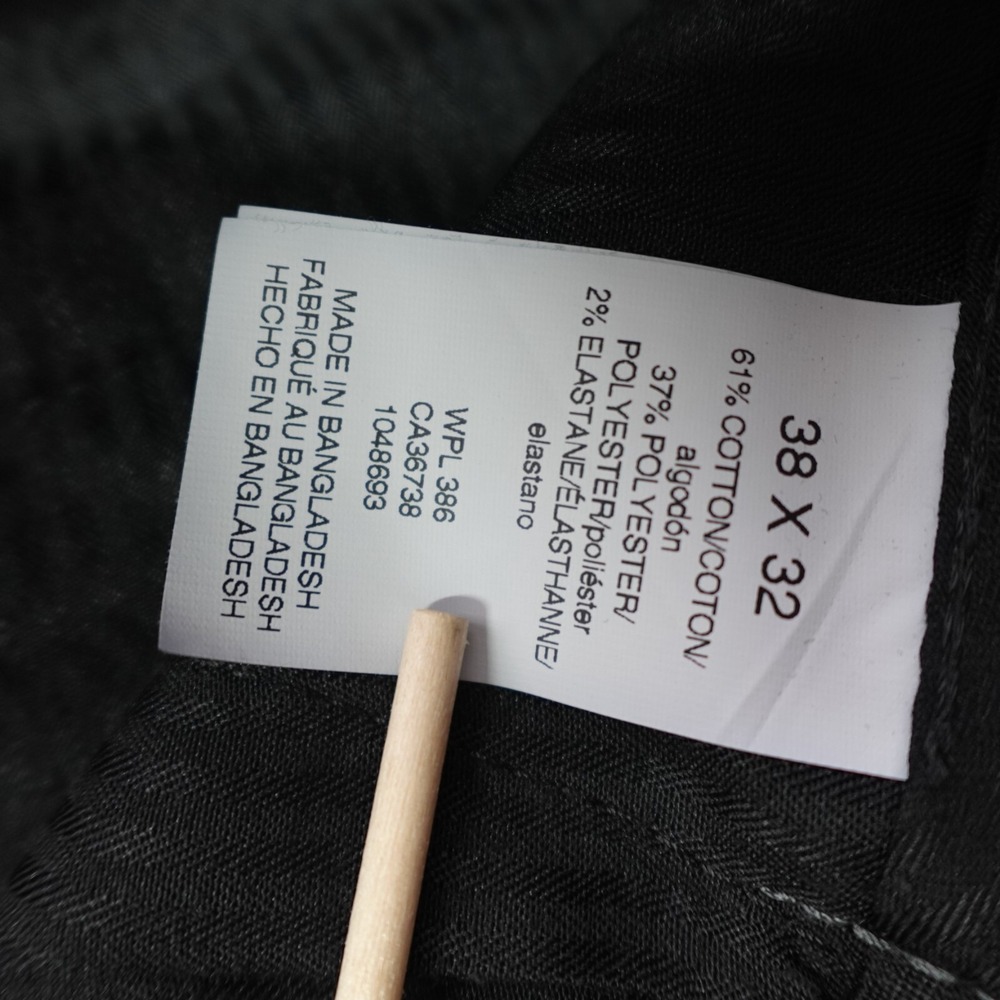 Haggar Dress Pants 38x32 Black Classic Fit No Iron Mid Rise Stretch Corporate - Picture 6 of 12